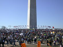 Anti-war rally in Washington, D.C., 15 March 2003 Washington March15 2003-02.jpg