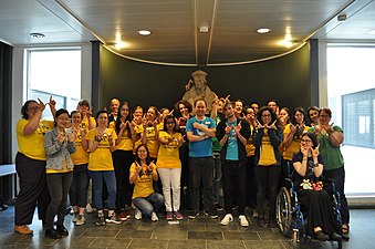 Participants of the Women Tech Storm hackathon in the Netherlands