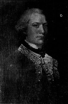 Sir Donald Macdonald, 4th Baronet. He was also known as Domhnall a' Chogaidh ("Donald of the war"). (portrait) Sir Donald Macdonald of Sleat, 4th Baronet.jpg