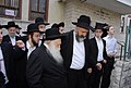 Rabbi Chaim Kanievsky with yeshiva students