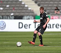 Terodde in azione con la maglia del Colonia nell'agosto nel 2018.