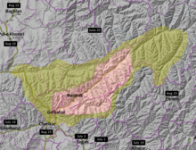 Map of the Taliban offensive on Panjshir as of 18 August 2021 2021 Taliban Offensive (Panjshir).png