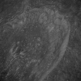 Oblique view of Mandelʹshtam R from Apollo 10.