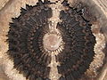 Ornate domical bay ceiling in Chennakeshava temple at Aralaguppe