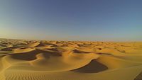 The Sahara, a warm desert