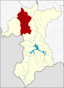 Locația districtului în Provincia Yala