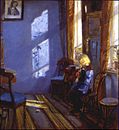 Napfény a kék szobában, Anna Ancher, 1891