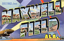 World War II Maxwell Field postcard Army Air Forces - Postcard - Maxwell Field Alabama.jpg