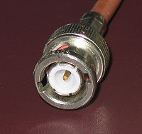 Male 50 ohm BNC connector