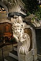 Bastia, san giovanni battista, interno, altare maggiore di honoré pellé realizzato a genova dal 1693, 02 cherubino su voluta.jpg