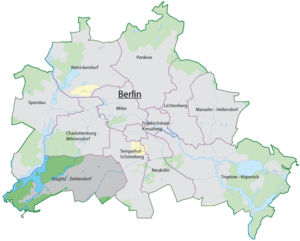 situo de la urbodistrikto ene de Berlino