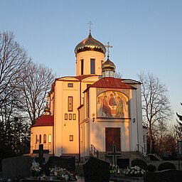 Kyrillos och Methodios ortodoxa kyrka i mars 2022.