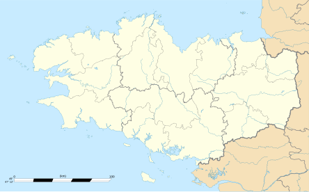 Location map Фрэндж Бретан
