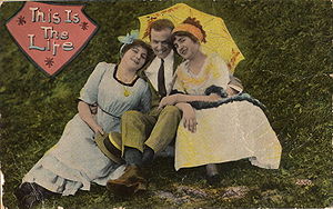Postcard "This Is The Life", showing...