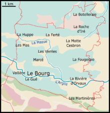 Carte géologique de Loiré montrant les principales formations présentes dans le sous-sol.