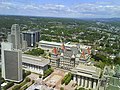 Vista de la plataforma de observación del piso 42.