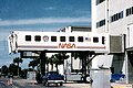 NASA crew transport vehicle docked at data collection facility