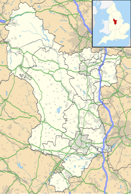 Harta de localizare Regatul Unit Derbyshire