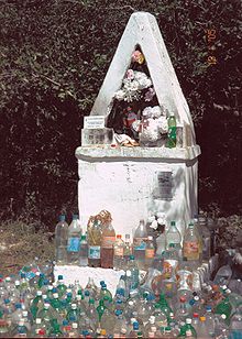 Sanctuary dedicated to the Difunta Correa, located near Tacuarembo (Uruguay). Difunta Correa santuario.JPG