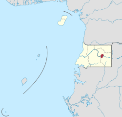 Djibloho terletak berdekatan pusat Río Muni, bahagian tanah besar Afrika negara Guinea Khatulistiwa.