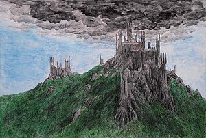 English: Dol Guldur, fortress of the Dark Lord...