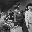 Erster Frauenstimmtag in kirchlichen Angelegenheiten 1964 im Kanton Zürich