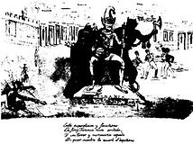 Cartoon Tiranía as it appeared in El Iris