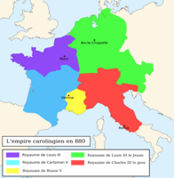 Karolingų imperija 880 metais