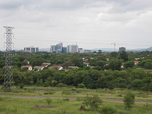 English: Skyline of Gaborone, Botswana