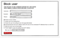 If we integrated with Special:Block, the granular options could live behind a tickbox or dropdown.