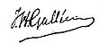 Handtekening Johan Hendrik Gallée (1847-1908)