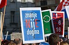 Prosvjed na Trgu bana Jelačića u Zagrebu