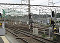 ホームから見た若葉台検車区（2008年10月2日）