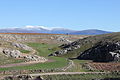 La cañada, con el Moncayo nevado