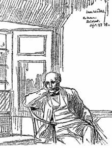 John Wise sketched by Walter Crane, 27 September 1879