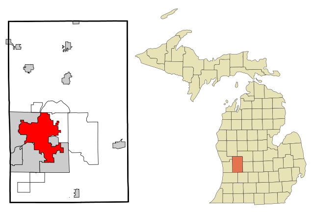 Poziția localității Grand Rapids