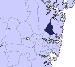 Municipalità di Ku-Ring-Gai – Mappa