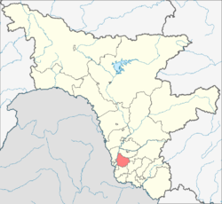 موقعیت بخش ایوانوفسکی، استان آمور در نقشه