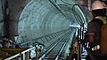 The MRT tunnel during construction (2018)