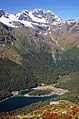 Mackenzie-Hütte am Mackenzie-See, Routeburn Track