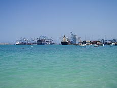 Malta Freeport from Pretty Bay at Birzebbuga.jpg