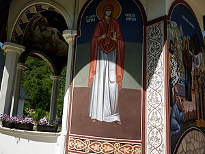 Freska svete mučenice Marine - Ognjene Marije
