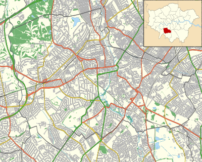 Location map United Kingdom London Merton