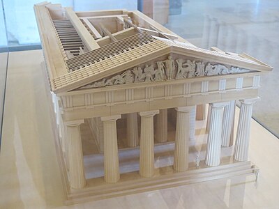 Μακέτα του ναού του Διός(Μουσείο του Λούβρου)