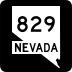 State Route 829 marker