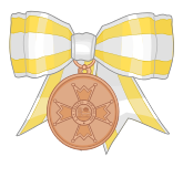 Optional Dame's Bow of the Bronze Medal of the Order of Isabella the Catholic.svg