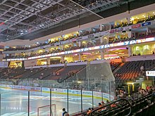 PPL Center in Center City, the home arena for the Lehigh Valley Phantoms of the American Hockey League, in February 2017 PPL Center Allentown interior.jpg