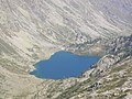 Panorama del Lago Sottano della Sella con il Rifugio "Livio Bianco"