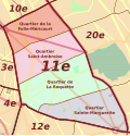 Paris 11e arrondissement - Quartiers.svg