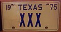 Vice-President of Pearl's personalized plates (Staats Collection)